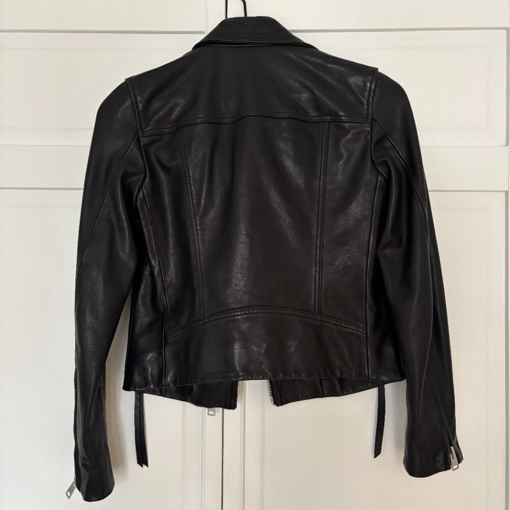 AllSaints Dalby Leather Biker Jacket - Picture 2 of 10